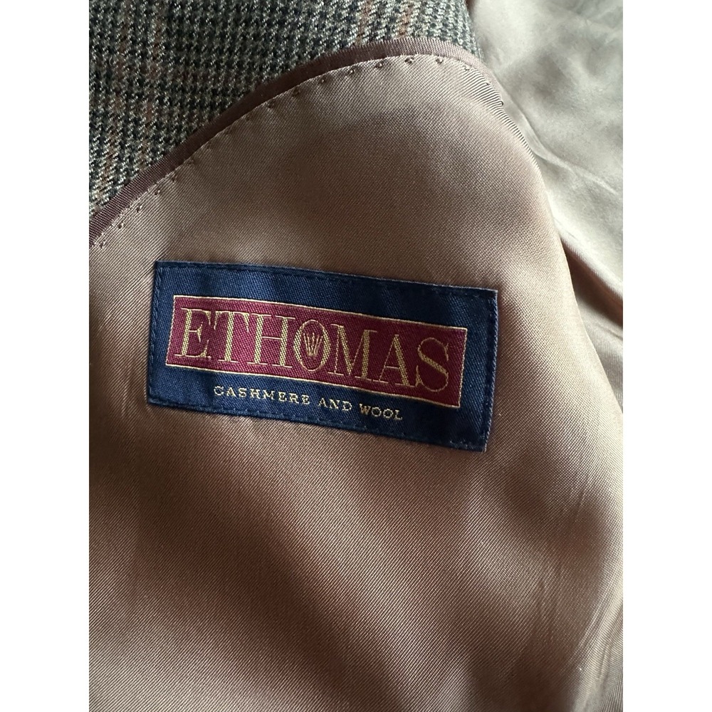 Brooks Brothers Sport Coat Mens 40S Brown 1818 Fitzgerald EThomas Wool Cashmere - Picture 12 of 13